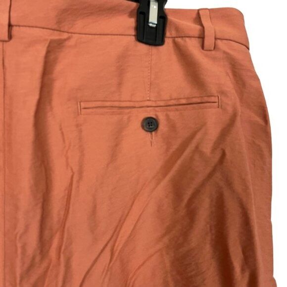 Banana Republic Women's Size 16 Pleated Orange Zip Fly NWT Shorts Blousy Dressy - Picture 12 of 16